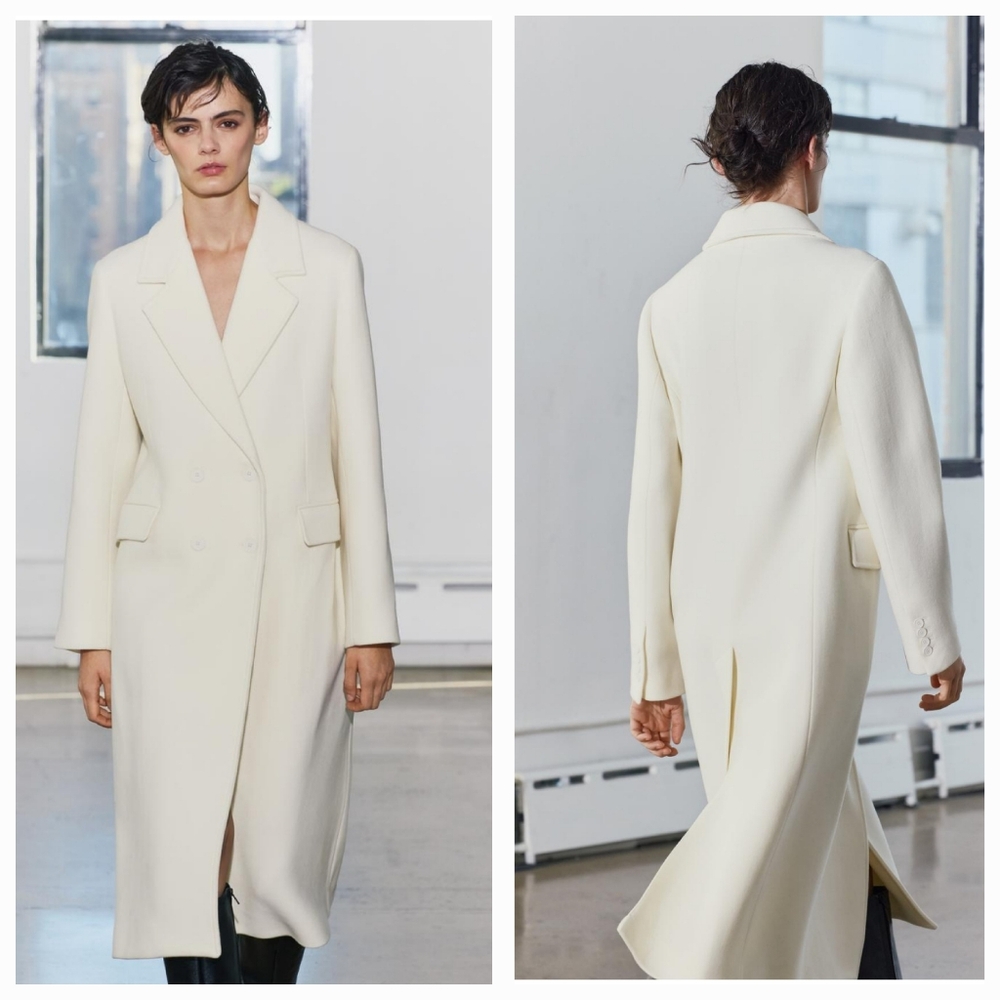 Zara Manteco Coat Wool Blend - Picture 15 of 16